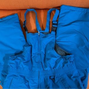 Lands End Squall Waterproof Insulated Iron Knee Snow Bibs